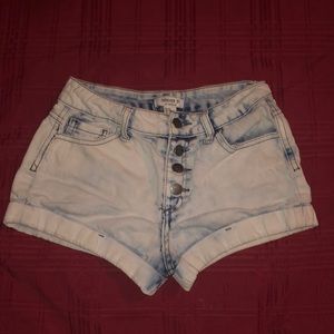 Denim shorts